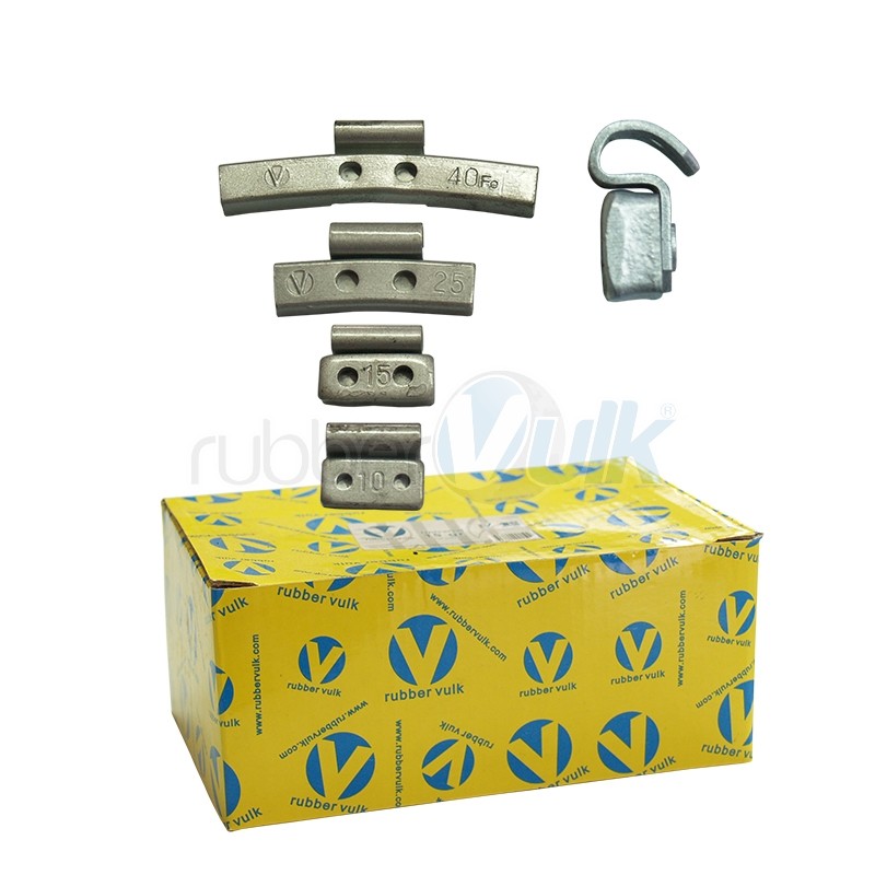 CLIPON FE BALANCE WEIGHTS FOR STEEL WHEEL, 30 G (100 UND) rubber
