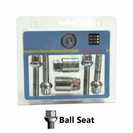 ECROU ANTIVOL BALL SEAT, KEY 17&19, M12X1.50X45MM