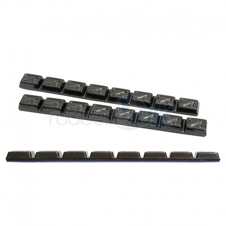 BARRETTE ADESIVE MOTO PB NERO 5GRX8 (50 PEZZI)