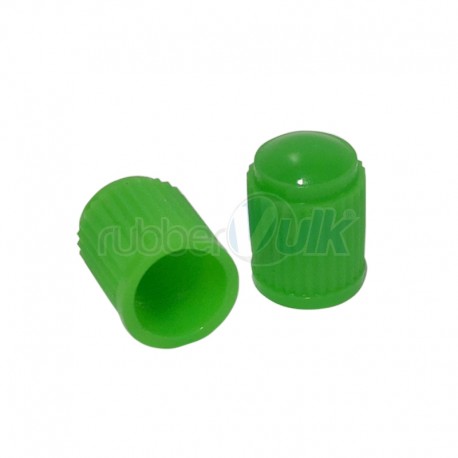 PLASTIC VALVE CAP GREEN (100 PCS)