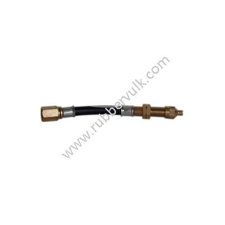 RUBBER VALVE EXTENSION FOR LARGE BORE, LENGTH 160MM, WITH NUT
