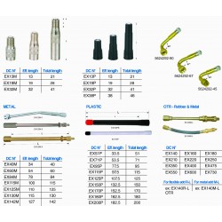 RUBBER VALVE EXT. OTR, LENGTH 600MM, WITH NUT