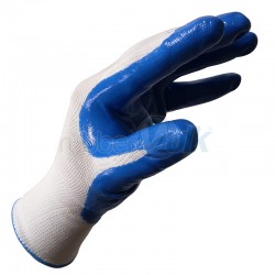 POLYESTER M BLUE WORKING GLOVES (PAIR)