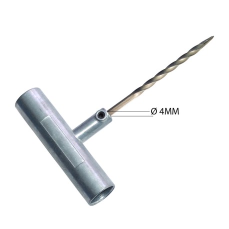 METAL TIRE REPAIRING TOOLS, T HANDLE, ZINC ALLOY RASP-1 (4MM)
