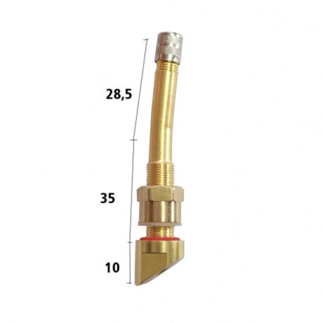 TPMS BRASS VALVE FOR TRUCK AND BUS, ALCOA 7º