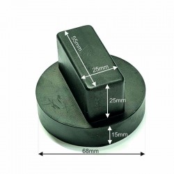 RUBBER PAD 68X55X25MM (MERCEDES TYPE)
