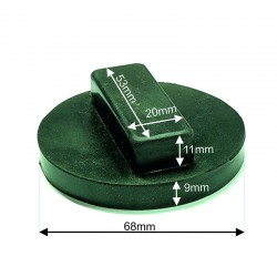 RUBBER PAD 68X53X20MM (BMW TYPE)